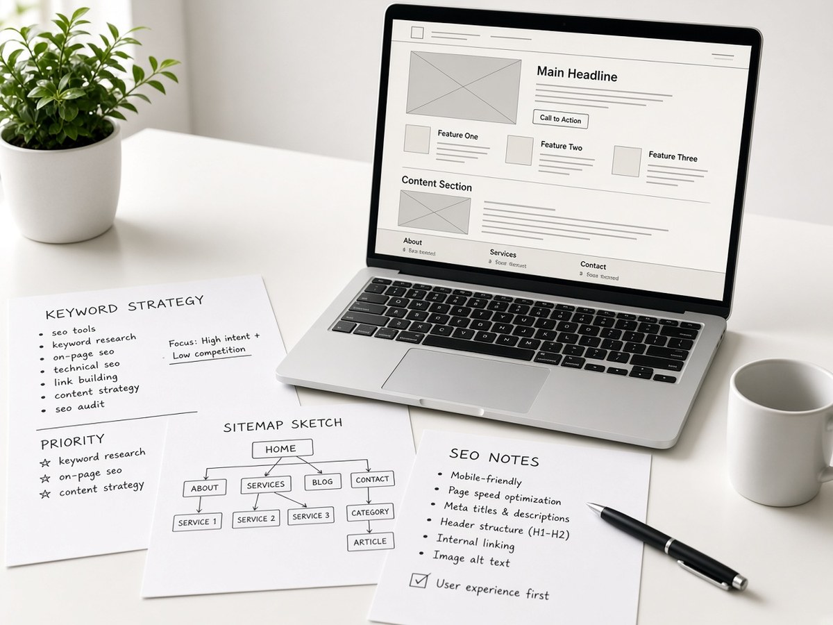 SEO — notatki i mapa serwisu